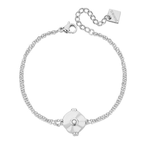 Bracelet Femme Pixies Bijoux - PBM0023-2PRL Acier Blanc