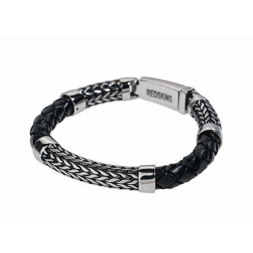Redskins - Bracelet Homme 285527 - Bracelet Cuir Noir