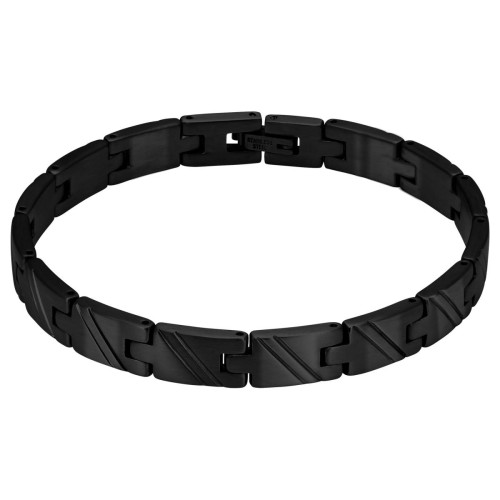 Rochet - Bracelet Noir Homme HB7481 - Bracelet Acier Homme