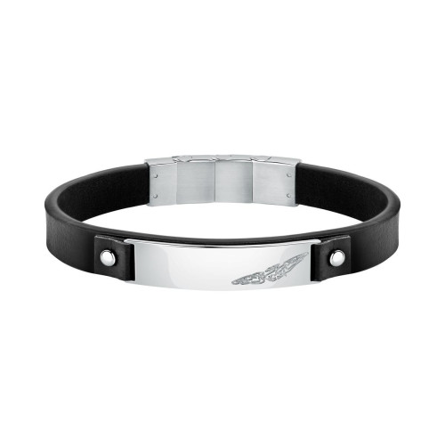 Bracelet Homme Sector Bijoux SZV80 - Cuir Noir