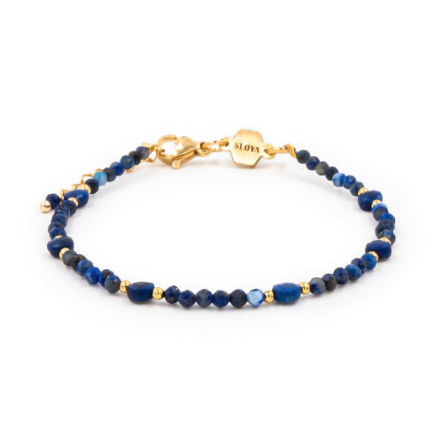 Sloya - Bracelet Femme Sloya Paloma Lapis-lazuli - Bracelet Acier