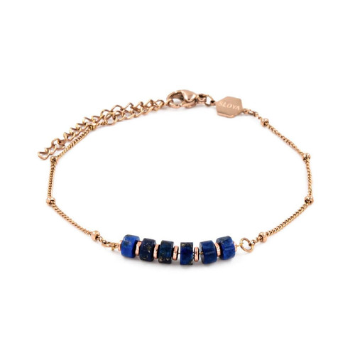 Sloya - Bracelet Femme Sloya Piana Lapis-lazuli - Bracelet Acier Femme