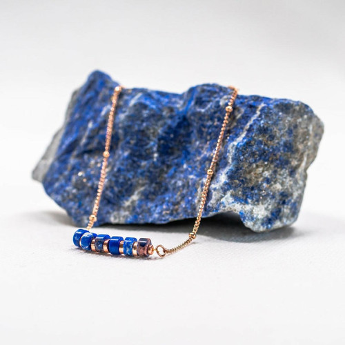 Parure femme Sloya  Piana en pierres  Lapis-lazuli