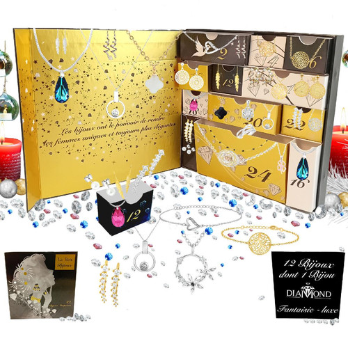 So Charm Bijoux - Coffret So Charm - AVENT14-BIJOUX-DIAMANT - Bijoux Femme - Cadeau de Noel