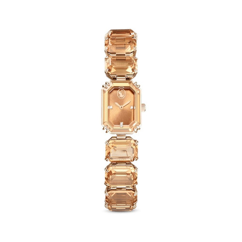 Swarovski Montres - Montre Femme Swarovski Jewelry Watch 5630831 - Bracelet Acier Marron - Montre Femme Rectangulaire