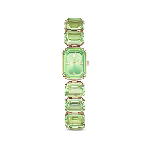 Swarovski Montres - Montre Femme Swarovski Jewelry Watch 5630834 - Bracelet Acier Doré rose - Montre Femme Rectangulaire