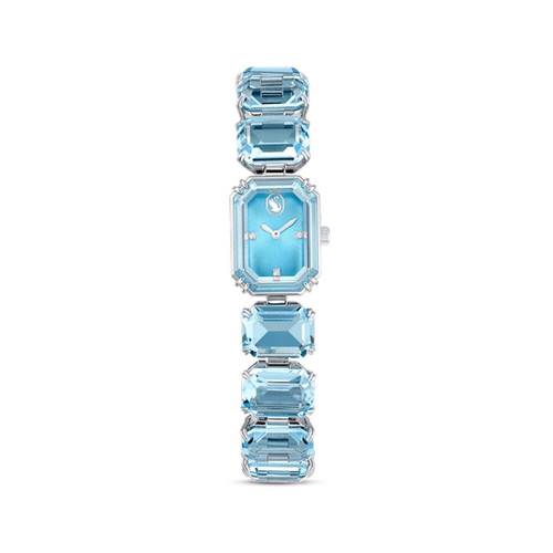 Swarovski Montres - Montre Femme Swarovski Jewelry Watch 5630840 - Bracelet Acier Bleu - Montre Femme Rectangulaire