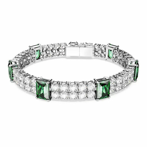 Bracelet Femme Swarovski Matrix TB L 5680407 - Green Stones GRE/RHS L