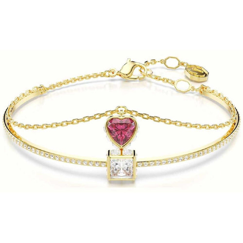Bracelet Femme Swarovski Chroma Softb Heart - 5683835 rouge,doré