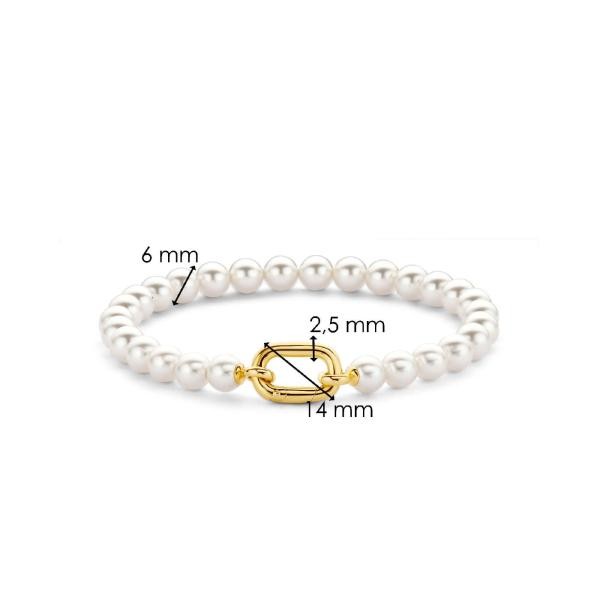 Bracelet Ti Sento - 23037YP  Argent Doré Perles Synthétiques