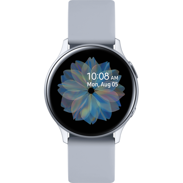 Samsung - Galaxy Watch Active 2 - 40 mm - Alu Gris - Bracelet Bleu/Gris - Montres Homme