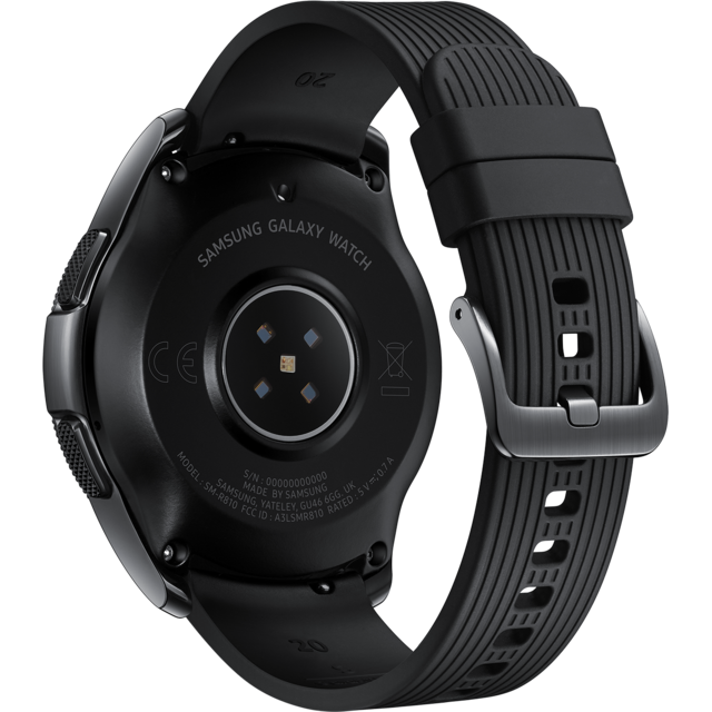 Montre connectée Mixte Galaxy Watch SM-R810NZKAXEF - Bracelet Silicone Noir Carbone