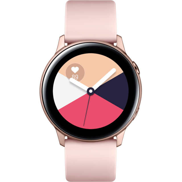 Samsung - Galaxy Watch Active - Rose Poudré - 40 mm - Montre Rose