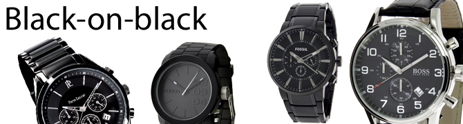 Tendance : les montres black-on-black