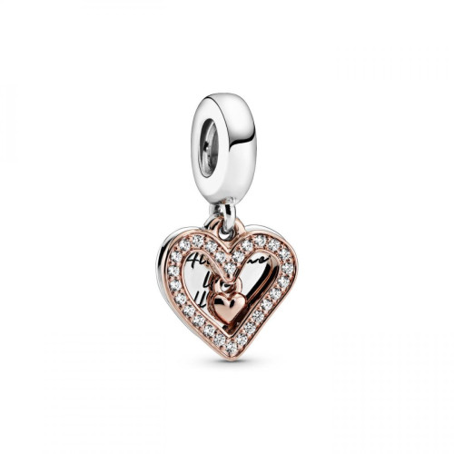 Pandora - Charm Pendant Pandora Moments Esquisse de Cœur Scintillant - Promos montre et bijoux pas cher