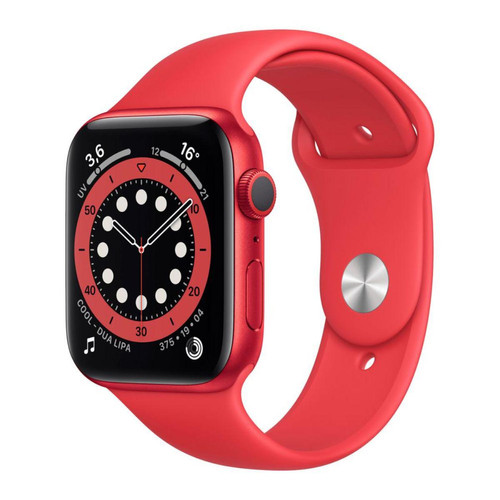 Apple - Watch Series 6 - GPS - 44 - Alu Rouge / Bracelet Sport PRODUCT RED - Montre connectee homme