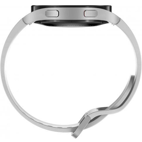 Montre Connectée Mixte Samsung Galaxy Watch4 - Bracelet Silicone Argenté