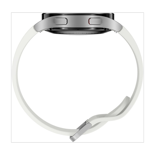 Montre connectée Mixte Samsung Galaxy Watch4SM-R860NZSAXEF - Bracelet Silicone Argenté