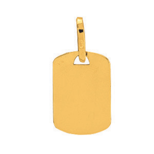Stella - Pendentif Plaque tonneau PM Or 750/1000 jaune (18K) - Collier et Pendentif