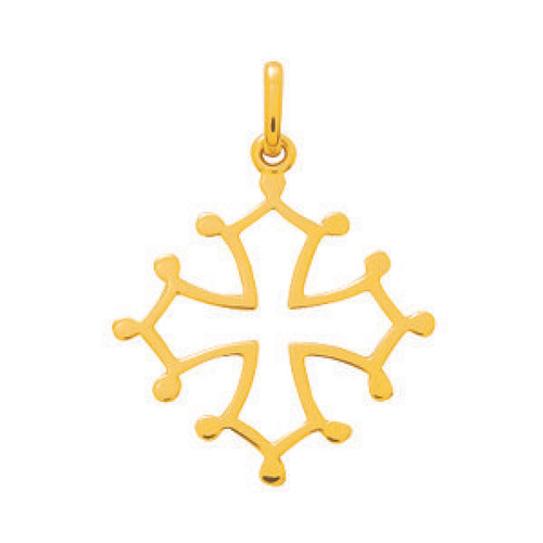 Stella - Pendentif Croix occitane or 750/1000 jaune (18K) - Bijoux stella
