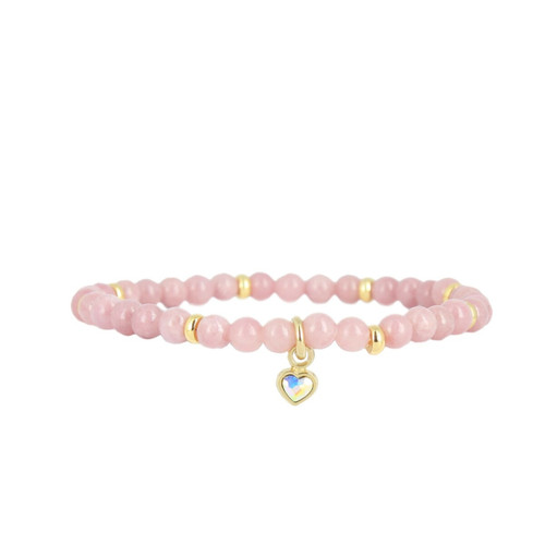 Bracelet Les Interchangeables A59895   - Perle Coeur Beige Rose  Femme