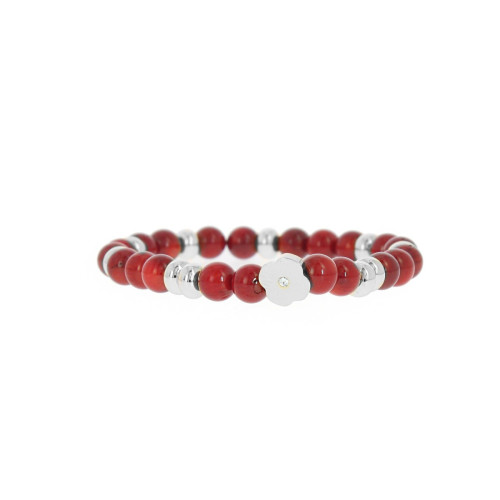 Bracelet Les Interchangeables A58822   - Perle Forme Fleur Rouge Femme