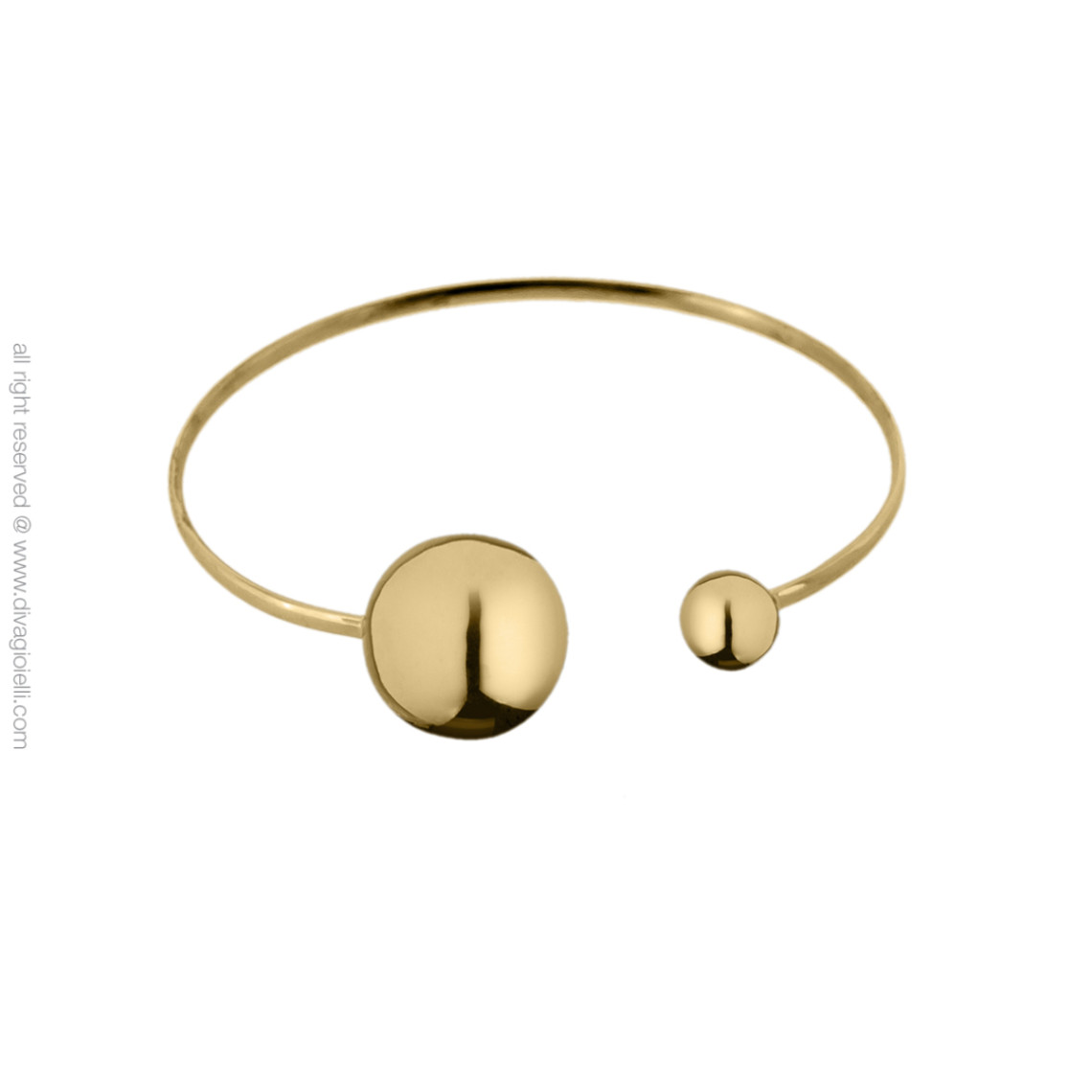 bracelet diva gioielli eclisse 17334-004 - argent doré