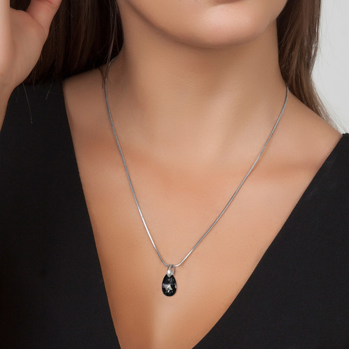 Collier et pendentif Femme So Charm Bijoux Noir BS003-SN016-SINI