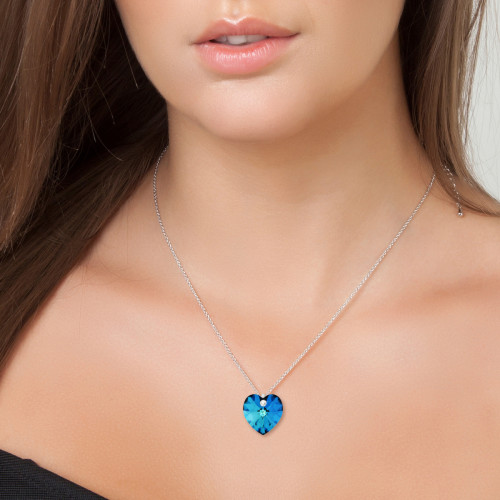Collier et pendentif Femme So Charm Bijoux Bleu BS2176-BEBL