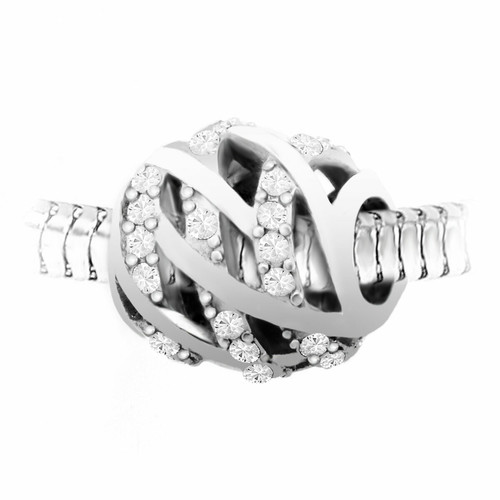 So Charm Bijoux - Charm perle ornéé de cristaux de Bohème par SC Crystal - Promos montre et bijoux pas cher