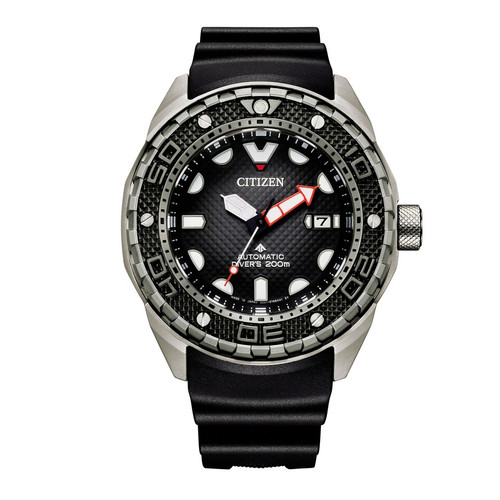 Montre Homme Citizen Promaster Mechanical Diver NB6004-08E - Bracelet Silicone Noir