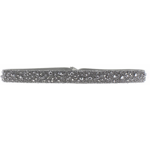 Bracelet Les Interchangeables A38384 - Bracelet Tissu Marron Cristaux de haute qualité Femme