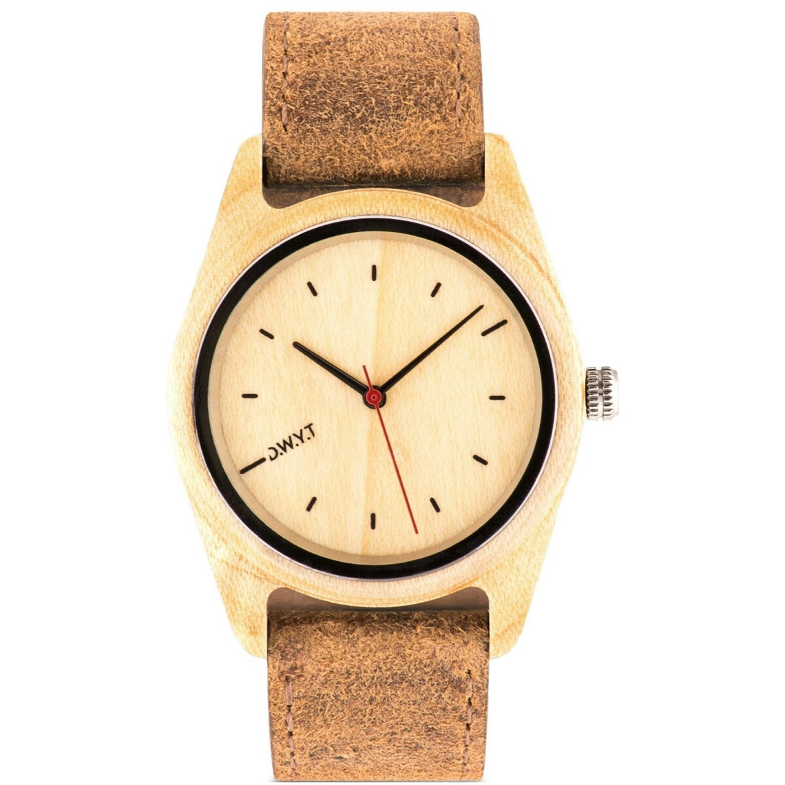 montre mixte d.w.y.t toundra  dw-00102-1002 - bracelet cuir marron