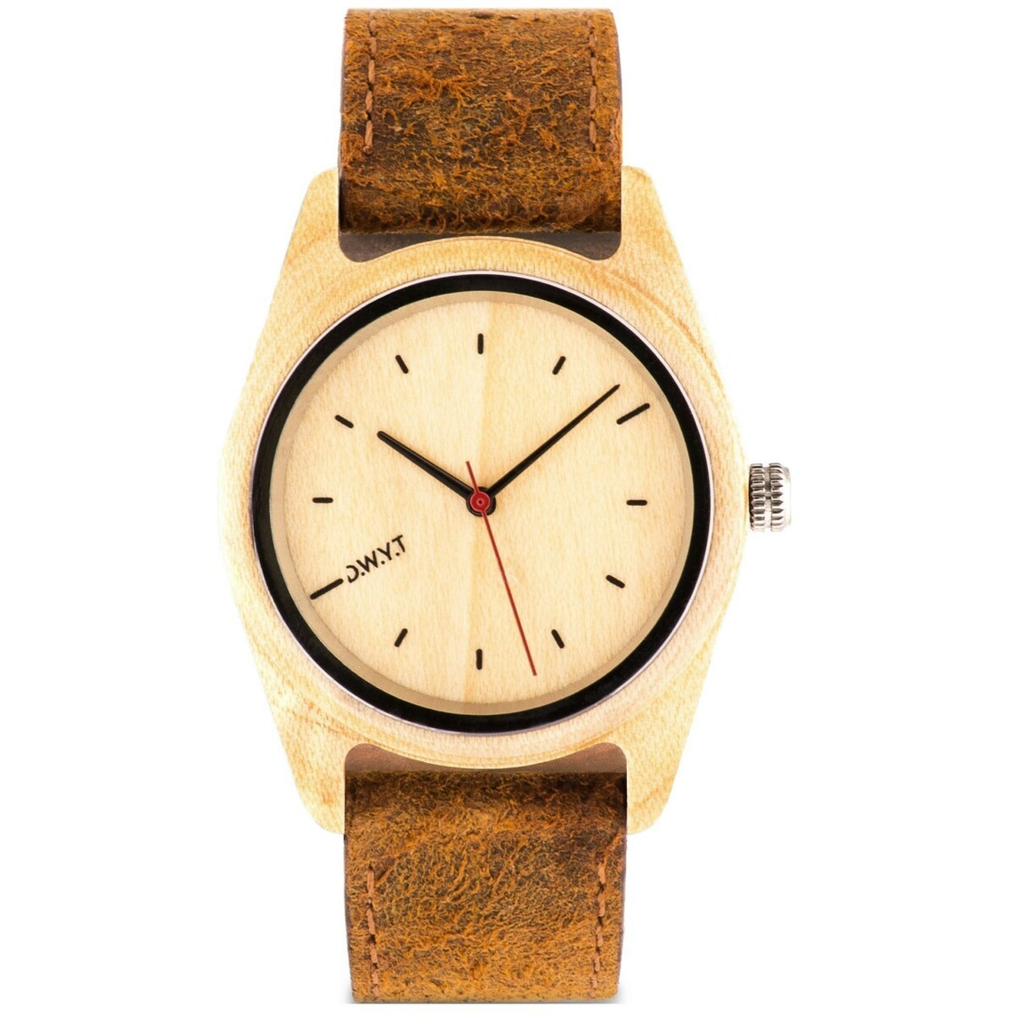 montre mixte d.w.y.t toundra dw-00102-1005 - bracelet cuir marron