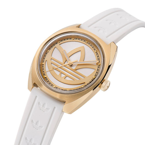 Montre mixtes Adidas Watches Edition One AOFH23012 - Bracelet Silicone Blanc