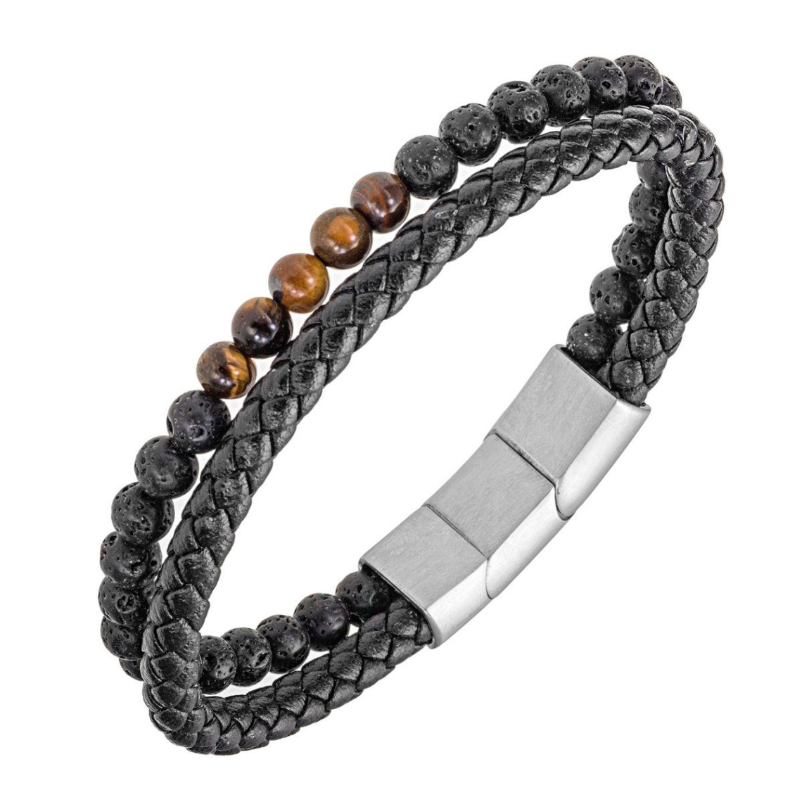 bracelet homme all blacks 682294 - cuir noir