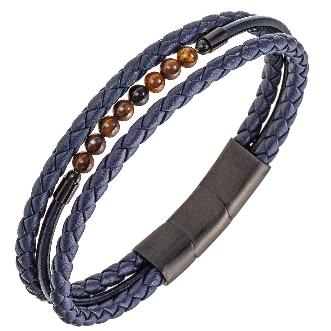 bracelet homme all blacks 682295 - cuir bleu