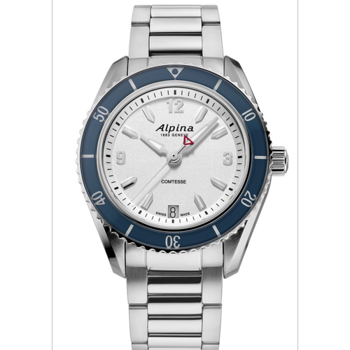 Montre femme Alpina AL-240S3NC6B - Bracelet Acier