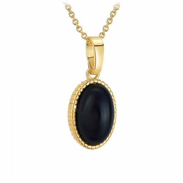 Collier et pendentif Angèle M Bijoux Femme Métal B2458-BLACK-ONYX