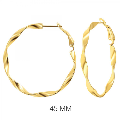 Angèle M Bijoux - Créoles  Angèle M B2100-DORE - Promo montre et bijoux 30 40