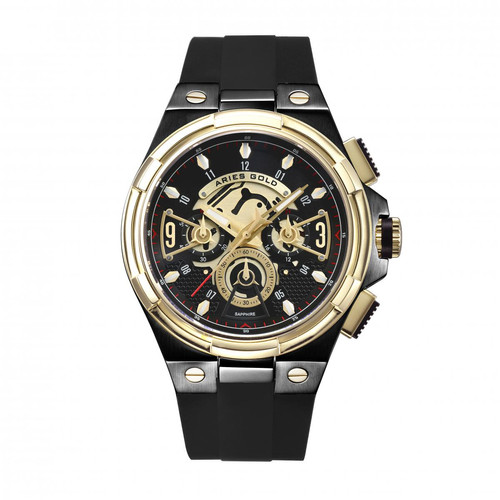 AriesGold - Montre ARIES GOLD LIGHTNING G 7016 BKG-BKG - Ariesgold montre