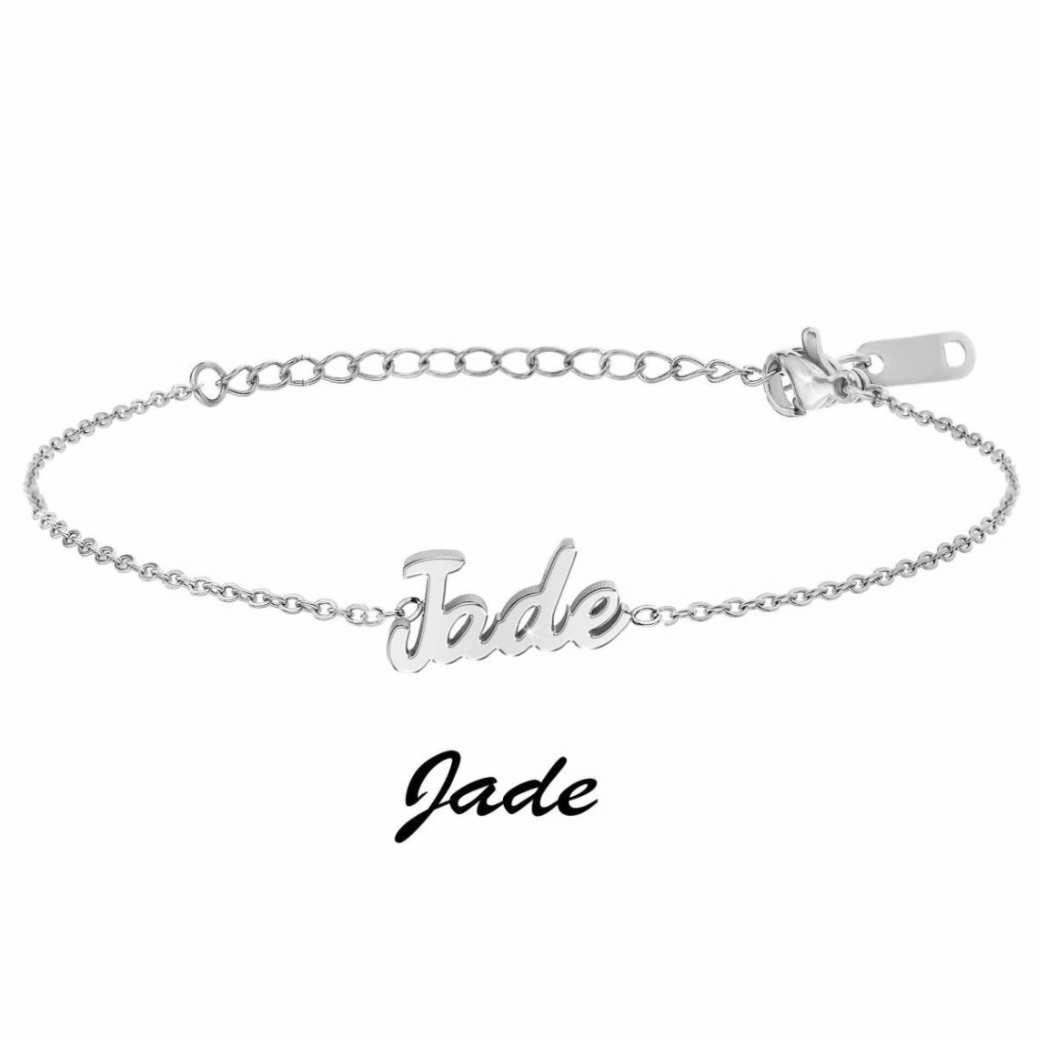 Bracelet Femme Athème - B2694-ARGENT-JADE Acier Argent