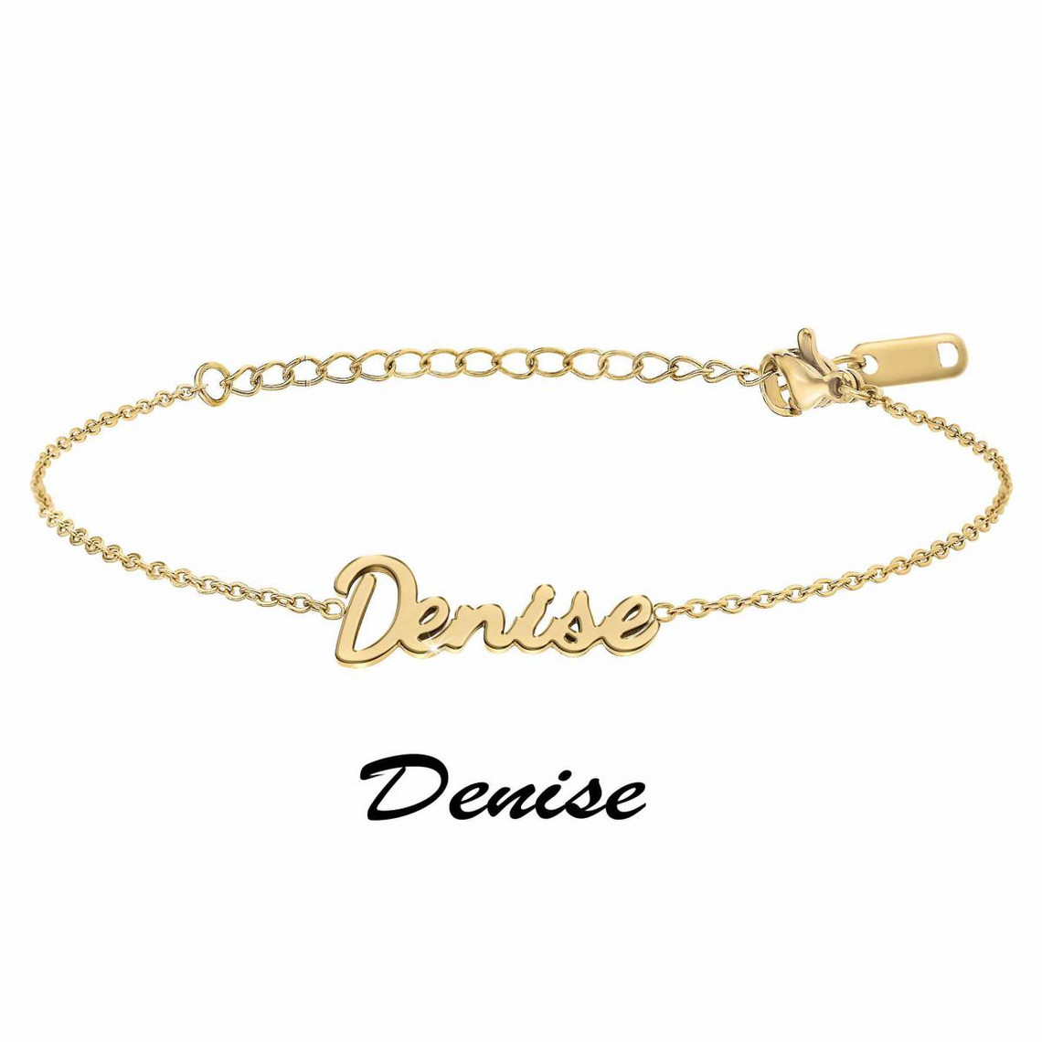 bracelet femme athème - b2694-dore-denise acier doré