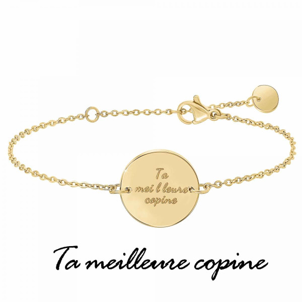 Bracelet Femme Athème - B2819-DORE Acier Doré