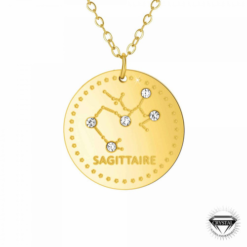 Athème - Collier et pendentif Athème B2449-SAGITTAIRE - Promos montre et bijoux pas cher