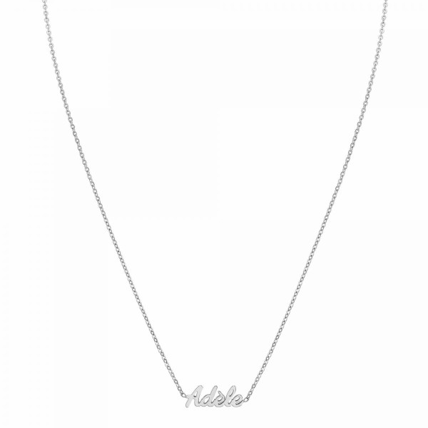 Collier et pendentif Athème Femme Acier B2689-ARGENT-ADELE