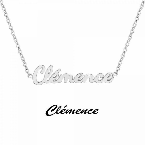 Collier Femme Athème - B2689-ARGENT-CLEMENCE Acier
