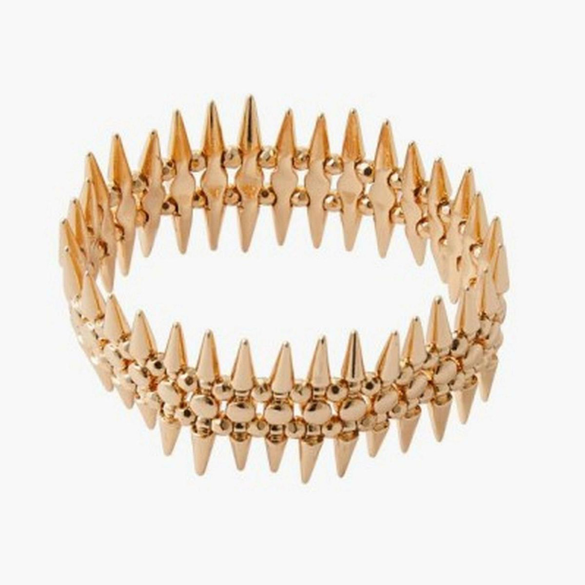 bracelet femme balaboosté elastique avec pics - 3502456534476 métal doré