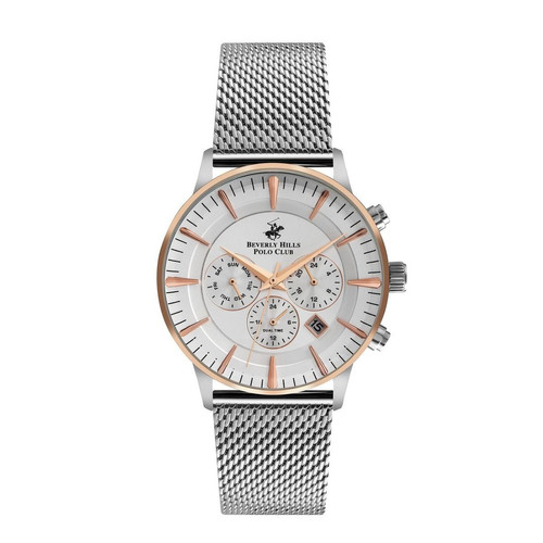 Beverly Hills Polo Club - Montre Homme BBP3120X-530 avec bracelet acier  - Beverly hills polo club