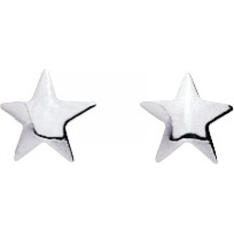 Stella - Boucles d'oreilles Etoiles Or 750/1000 blanc (18K) - Bijoux Etoile